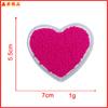 Parche Bordado de Toalla de Chenilla Arcoíris Colorido de Amor para el Día de San Valentín Accesorios de Ropa Insignia Parche Bordado