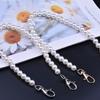Cadena de perlas para bolso, colgante de hada de perlas de 10 mm, accesorio de joyería, cadena de perlas de alambre de acero para hombro y bandolera.