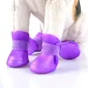 Botas de lluvia para mascotas perro zapatos de silicona cubierta para patas de perro perro gato no se ensucian fácilmente sin fugas botas de lluvia accesorios para mascotas múltiples tamaños