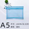 Bolsa de Malla con Cremallera, Bolsa de Almacenamiento de Papeles de Examen para Estudiantes de Doble Capa, Bolsa de Papelería Pequeña Fresca, Bolsa para Tutorías, Bolsa Transparente para Archivos para Examen de Admisión de Posgrado