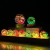Adorno de Escritorio de Bola de Cristal Luminosa con Grietas de Hielo de Vidrio de Colores Transfronterizo Luz Nocturna Cielo Estrellado Decoración de Bola de Cristal Regalo