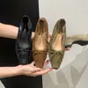 Primer Encuentro Estacional Elevadores de Altura Retro Francés Versátiles Elegantes Estilo Coreano Suela Suave Punta Baja Estilo Hada Bailarinas para Mujer
