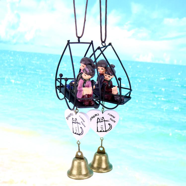 铁艺爱心情侣风铃 11