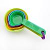Juego de 10 cucharas medidoras de plástico para hornear, con cuchara medidora y ajuste multifunción, para grabado en relieve.