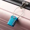Cerradura de combinación TSA de 4 dígitos para maleta de viaje al aire libre, indicador de punto rojo de aduanas, candado para mochila de equipaje, candado pequeño de combinación para maleta