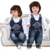 Pantalones de tirantes para niños Primavera Otoño e Invierno Ropa nueva para niños Pantalones de mezclilla Bebé Infantil 1-3 Años Pantalones para niños y niñas