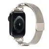 Adecuado para Apple 1-10 Generación Correa Metálica para Reloj Apple Watch Corazón Trébol Milanés Ultra