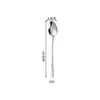 Amazon Acero Inoxidable 410 Juego de Cuchillo, Tenedor y Cuchara Pequeños de Cintura Estilo Occidental para Comida, Cuchillo y Tenedor de Bistec de Hotel, Cuchara de Café, Cuchara de Té