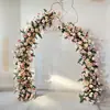 Arco de Ferro Forjado Pós-Casamento Suporte de Flores Chifre de Touro Porta Chifre de Carneiro Decoração de Casamento ao Ar Livre Arco Porta de Casamento