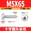 Tornillos Autorroscantes Phillips Cabeza de Lenteja de Acero Inoxidable 304 Clavos Autorroscantes Cabeza de Lenteja PA Tornillos de Rosca para Madera M1M2M3M4M5-M8