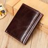 Cartera para Hombre Marant Rfid Nueva Piel Genuina Portamonedas y Tarjetas Corta Becerro Cartera para Hombre Bolso Transfronterizo para Hombre