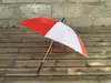 Paraguas rojo y blanco paraguas de lluvia reunión deportiva de rendimiento molino de viento de baile accesorios de ejercicio grupal escolar paraguas para niños con colores intercalados