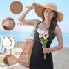 Bolso de playa de malla de gran capacidad, bolso de viaje multifuncional de malla, bolso de playa versátil