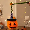 Bolso de Halloween Linterna de Calabaza Palo Giratorio Luminoso Material Hecho a Mano DIY Accesorios de Jardín de Infancia Pequeños Regalos para Niños