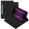 Adequado para Samsung Galaxy Tab S9FE capa protetora com teclado Bluetooth, Tab S10FEplus estojo de couro com compartimento para caneta