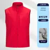 Colete de Trabalho à Prova d'Água de Alta Qualidade para Uso Externo Colete para Evento de Outono Voluntário Publicitário Colete Vermelho Customização de Roupa de Trabalho