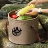 Cubo Plegable de Doble Uso para Exteriores Bolsa de Playa Cubo de Camping Cubeta de Lavado para Viajes en Coche Cubeta para Remojar los Pies Cubeta para Remojar los Pies de Pesca