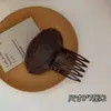 Pinza para el pelo esponjosa Popular celebridad de Internet Almohadilla invisible sin costuras Raíz del cabello Cabeza plana Aumento Calavera Peine para el cabello Parte posterior de la cabeza Accesorio para el cabello