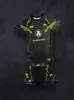 Traje Deportivo de Amazon Transfronterizo con Estampado 3D Holgado Casual Talla Grande Camiseta de Manga Corta Top Jersey