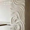 Parede de fundo de arte integrada em grande escala GRG para clínicas de beleza médica, parede escultural não padrão feita sob medida para áreas de recepção