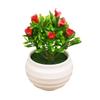 Rede vermelha criativa simulação jardinagem pequenos ornamentos abacaxi sólido pequeno rosa mesa de chá decoração de mesa simulação planta em vaso atacado