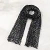 Lenço de algodão e linho com estampa floral de bolinhas plissado estilo coreano para mulheres, primavera e outono, lenço de pescoço de alta qualidade, xale estilo étnico