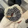 Goma para el pelo tipo moño de cinta estilo coreano 2025 Cuerda para coleta de pelo para niñas Accesorio para pelo semi-recogido Decoración de Otoño e Invierno