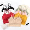 Verão sexy sem costura cruz beleza volta tubo top sem anel de aço laço base tubo top anti-exposição roupa interior feminina