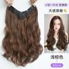Peluca al por mayor de fábrica para mujer, cabello largo ondulado grande en forma de U, nuevo en forma de V, invisible, cabello largo lacio, postizo