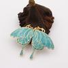 Colgante de Mariposa Polilla de Goteo de Gel de Cobre Puro Antiguo Accesorios para el Cabello Tocado Vintage Materiales para Manualidades Accesorios