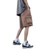 Pantalones cortos de mezclilla de trabajo para hombre, de verano, finos, de marca de moda, informales, de talla grande, holgados, de talla grande
