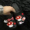 Linda Hebilla de Zapato de Hongo Dulce Roja de Hello Kitty Flor de Zapato Dibujo Animado Estilo Japonés Corazón de Niña Accesorios para Zapatos