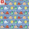Algodón 40S tela impresa digitalmente lindo animal de dibujos animados ropa para niños vestido camisa tela DIY en stock al por mayor
