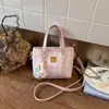 Moda Primavera 2026 Transfronteiriça Nova Bolsa de Mão Desenho Animado Bolsa de Ombro Fofa Bolsa Transversal Xadrez Bolsa Feminina