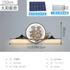 Nueva Lámpara de Pared Decorativa para Patio de Villa Estilo Chino, Regulable, Energía Solar, Creativa, Acero Inoxidable, Lámpara de Pared con Sombra de Agua