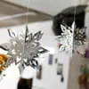 Decoración Colgante de Copo de Nieve Tridimensional de Invierno para Año Nuevo Nochebuena Aula Decoración de Empresa Suministros para Fiestas