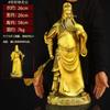 Estatua de Bronce de Guan Yu Dios de la Guerra para Adoración, Decoración de Mesa para Sala de Estar Interior