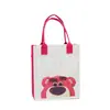 Bolsa Tote Tendência de Feltro com Transfer de Calor Novo Estilo Bolsa para Estudo de Desenho Animado Bolsa para Lancheira Bolsa Tote Cem Dias Bolsa de Compras Estampada