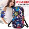 Nova bolsa de celular respirável de nylon simples com zíper de três camadas bolsa de mão casual colorida para atividades ao ar livre entrega em peça única
