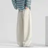 Pantalones de hombre de Tencel Lyocell, Pantalones Curvos de Otoño, Pantalones Deportivos para Hombre, Pantalones de Chándal para Hombre, Pantalones Largos Casuales Rectos de Primavera y Otoño