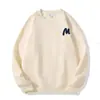 Nuevo Estilo Otoño e Invierno 2025 Sencillo con Letra m Estampada Ropa Exterior Casual Versátil Holgada Sudadera de Manga Larga para Mujer