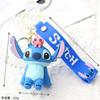 Nuevo Llavero de Stitch de Dibujos Animados Goma Suave Colgante para Llaves de Coche Bolso Stitch Pareja Pequeño Regalo Venta al por Mayor
