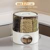Caixa de Armazenamento de Grãos com Divisórias, Recipiente Rotativo para Arroz, À Prova de Insetos, À Prova de Umidade, Caixa de Arroz Selada para Uso Doméstico, Novo Modelo 2024