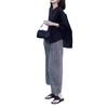 24511 Daaimaiyiyuan Verano 2026 Nuevo Top Cardigan Holgado Protector Solar Pantalones Casuales de Cuadros Elegantes para Mujer