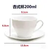 Taza de desayuno taza de café y juego de platillo taza y platillo color albaricoque 150 ml 250 taza y platillo blanco puro regalo se puede agregar logo
