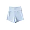 Conjunto de Tres Piezas Dopamina Primavera Puro Deseo: Cárdigan Corto de Punto de Cuello Redondo de Botones + Camisola de Cuello en U + Shorts de Cintura Alta
