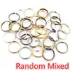 50-200/Paquete 5-12 mm chapado anillo doble anillo abierto argolla accesorios de joyería material al por mayor