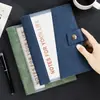 Cuaderno de Hojas Sueltas Piel de Vaca A5 Aspecto de Alta Gama Negocio Simple Engrosado Piel Suave Oficina Línea Horizontal Diario Personalización