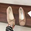 Zapatos de Moda de Invierno 2026 Tallas Grandes con Felpa Zapatos de Moda Retro con Felpa de Corte Bajo Lazo Suela Suave Para Usar con Faldas Planos Mary Jane