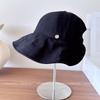 Gorra Ecuestre Rayada de Textura Japonesa para Niños Primavera y Verano Gorra Transpirable Parte Trasera Floja Gorra de Pescador Etiqueta Metálica Gorra de Tela Marea